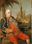 Pompeo Batoni Portrait of French Admiral oil